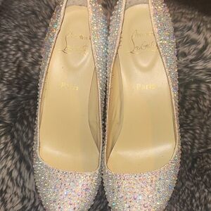 Christian Louboutin Iridescent Crystal Heels